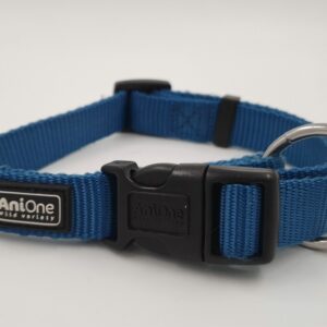 Anione Classic Hundehalsband, rot Gr. S, petrol Gr. M