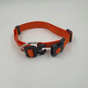 Hundehalsband Nylon, orange, 30 - 55 x 2 cm