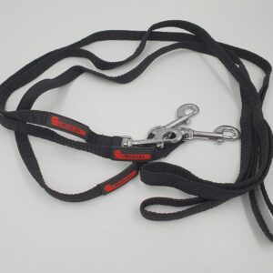 Hundeleine Soft Teflon von Karlie, schwarz, 100 x 1,5 cm mit Handschlaufe