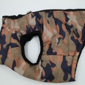 leichter Hundemantel camouflage, Gr. L Rückenlänge 35 cm