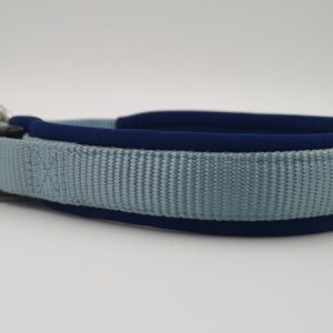 Hundehalsband Wolters, 44 - 50 x 2  cm, hellblau, dunkelblau unterlegt