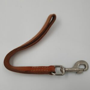 Hundeleine Leder Kurzführer, 37 cm inkl. Handschlaufe