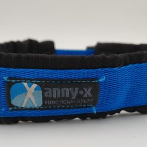 Hundehalsband AnnyX, 37-43 x 3,5 cm, blau mit schwarzer Unterpolsterung