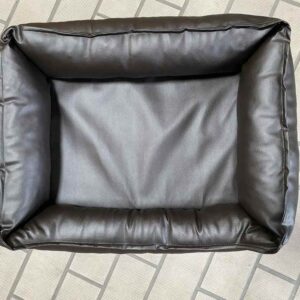 Hundebett Kunstleder, viskoelastisch, Gr. S 80 x 60 cm