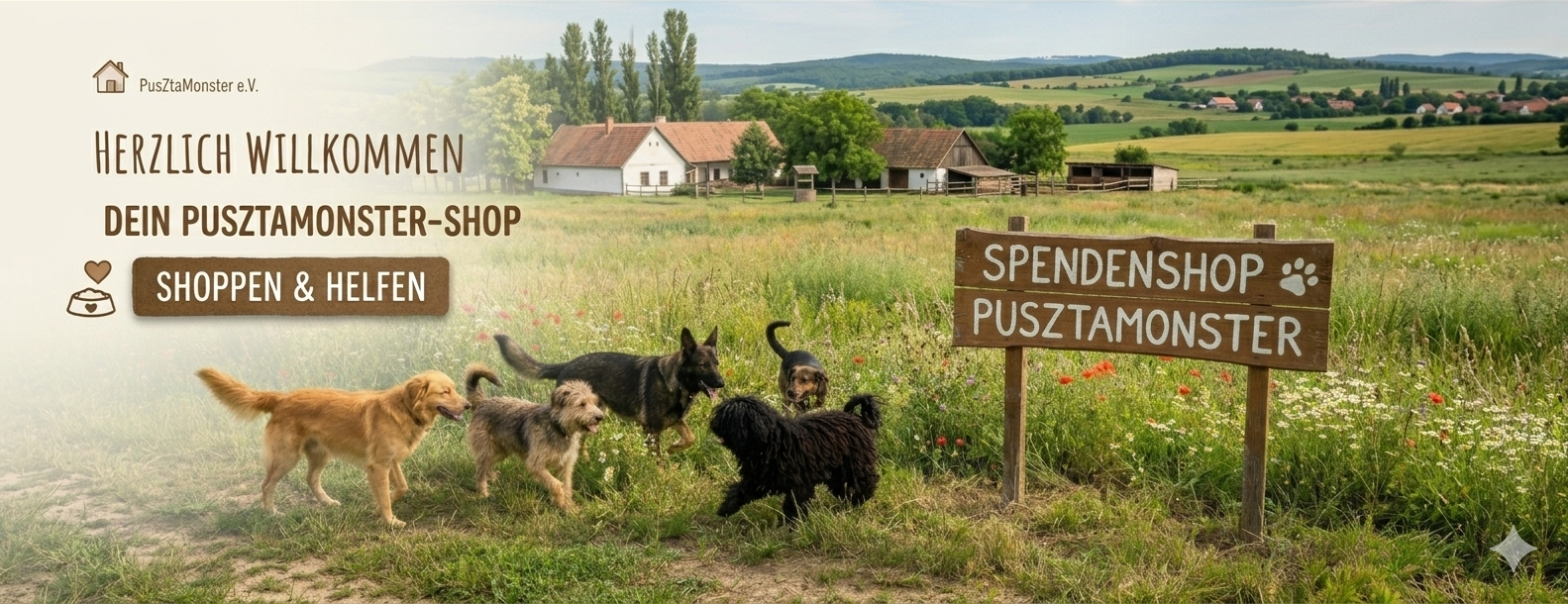 Spendenshop Pusztamonster eV Gnaden- und Seniorenhof - KI generiertes Bild